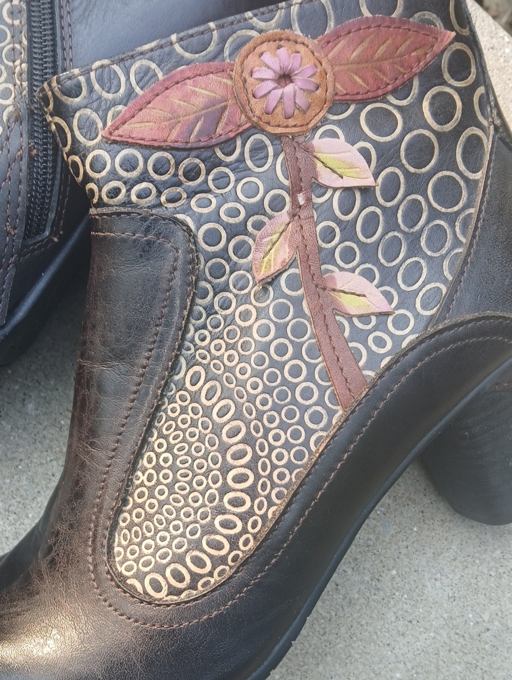 L'Artiste by Spring Step "Parfum" Ankle Boots in dark brown Sz41(9.5) Steampunk - Picture 5 of 12